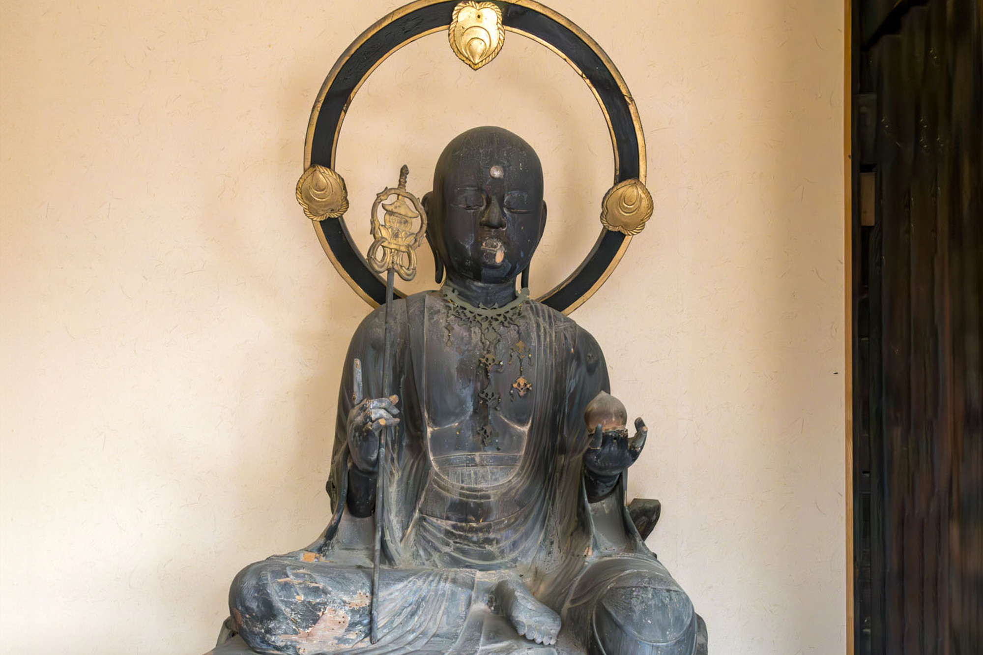 画像　南陽寺地蔵半跏像